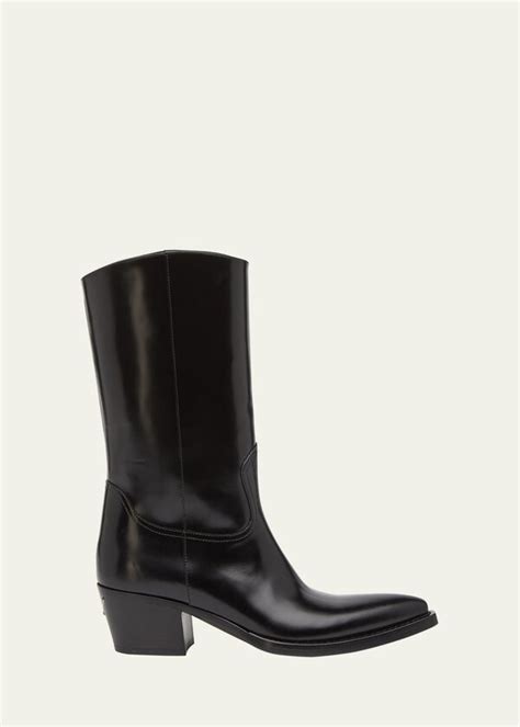 prada knee high boot|Prada block heel boots.